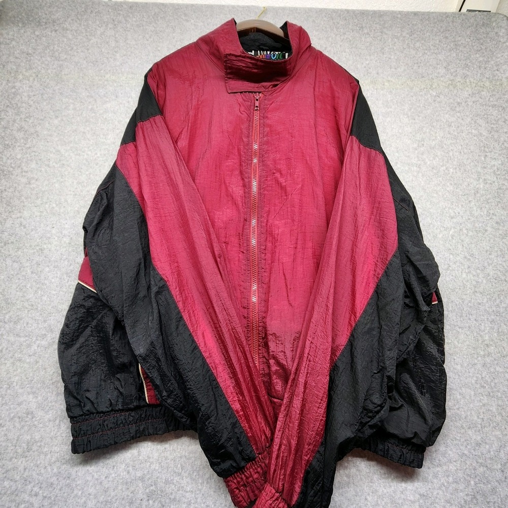 VINTAGE 90s Voit Equipment Windbreaker Jacket Size XL Multi Color Block Hip Hop